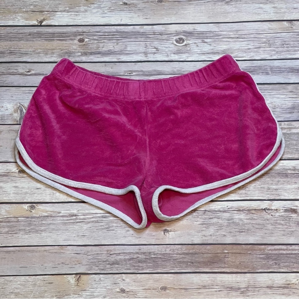 VINTAGE & RARE Victoria’s Secret VS Plush & Lush Pink Terrycloth Retro Short